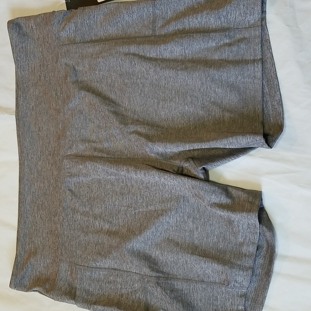 Bally Total Fitness 3X Gray Bike Shorts NWT 6.5" inseam